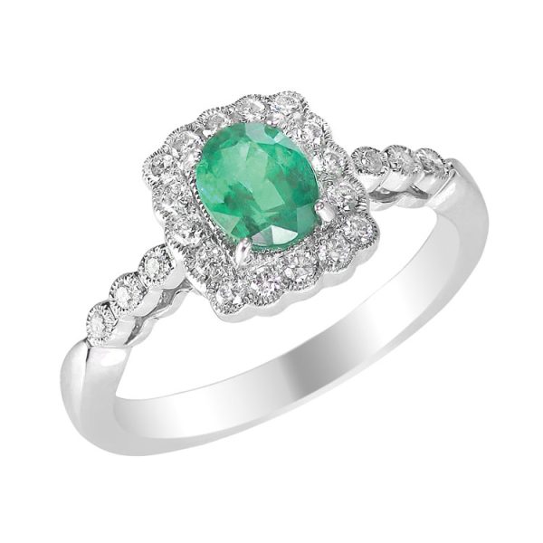 Green Emerald Ring